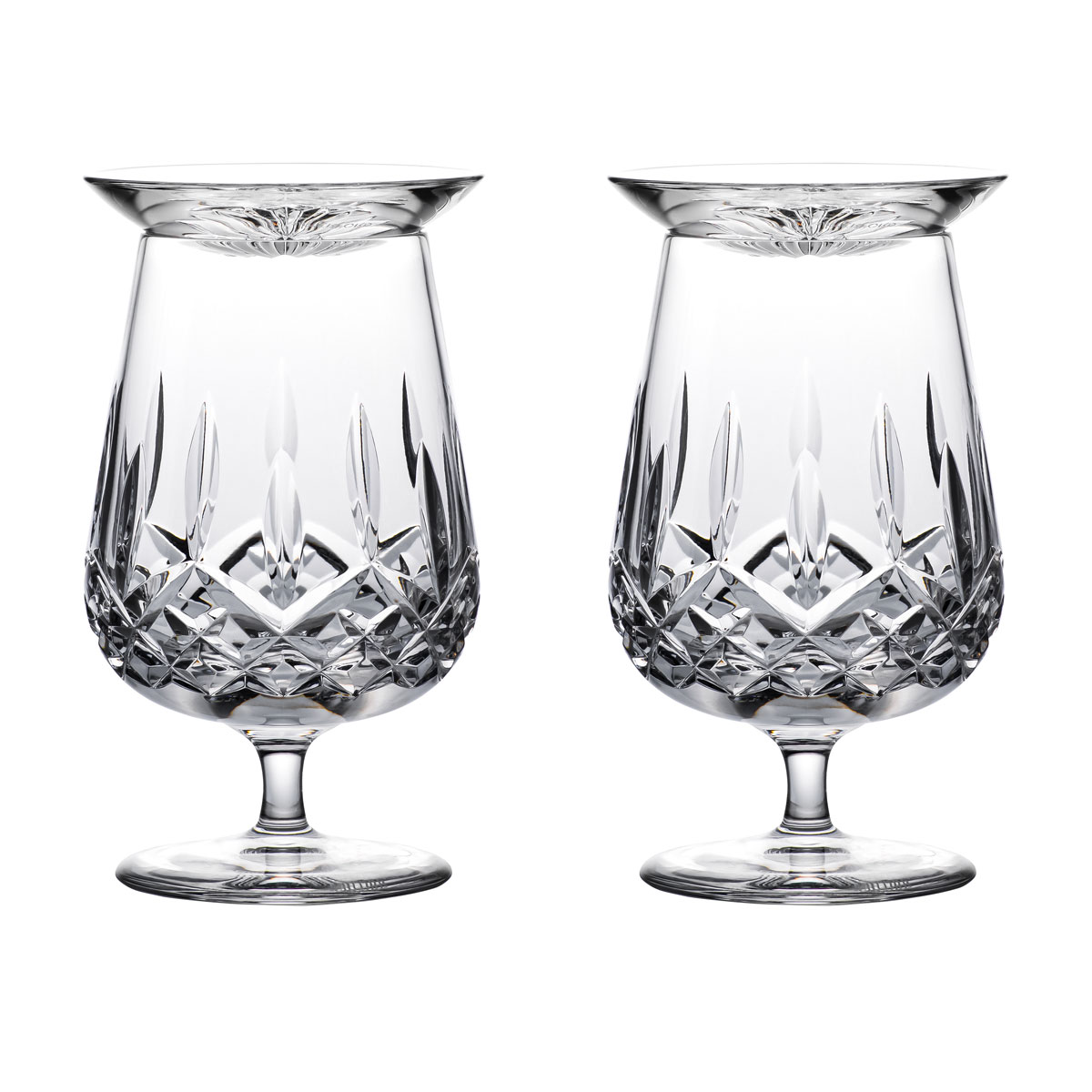 Waterford Crystal Connoisseur Lismore Rum Snifters and Tasting Cap, Pair